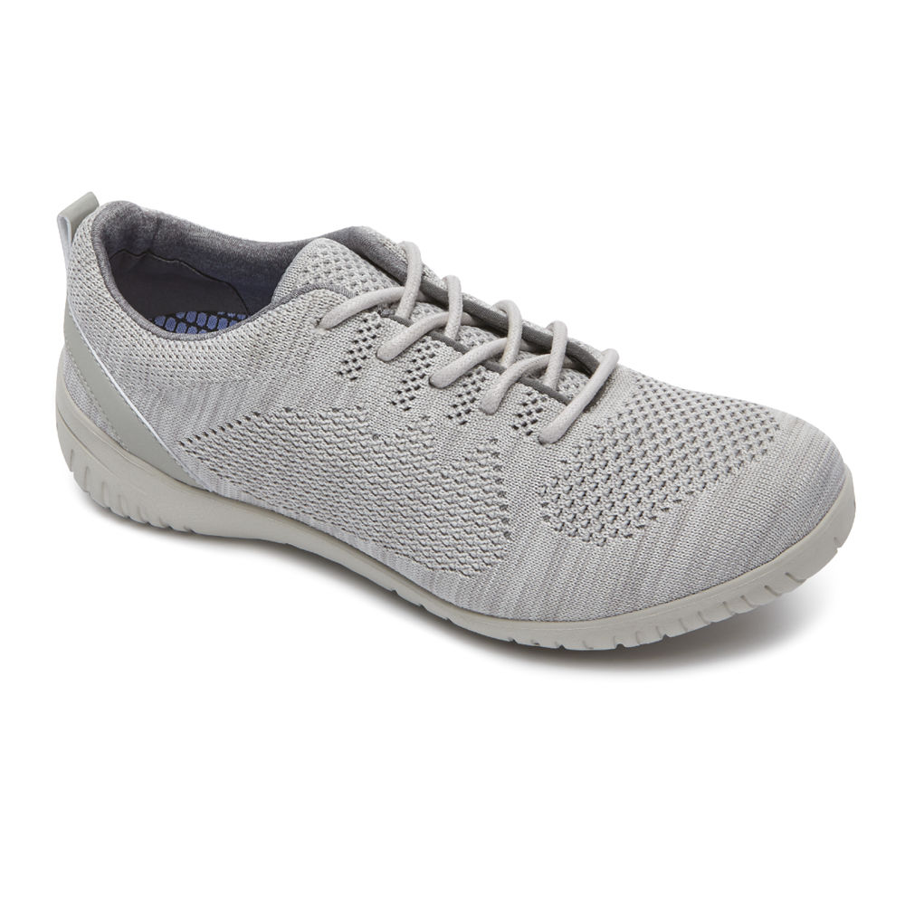 Rockport Sneakers For Womens Grey - Raelyn Knit Tie - DN4132078